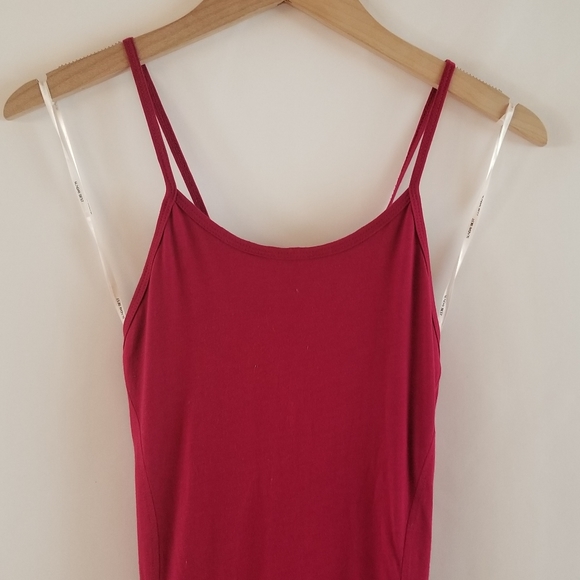 Aritzia Sunday Best Strappy Dress - Burgundy - Picture 2 of 10